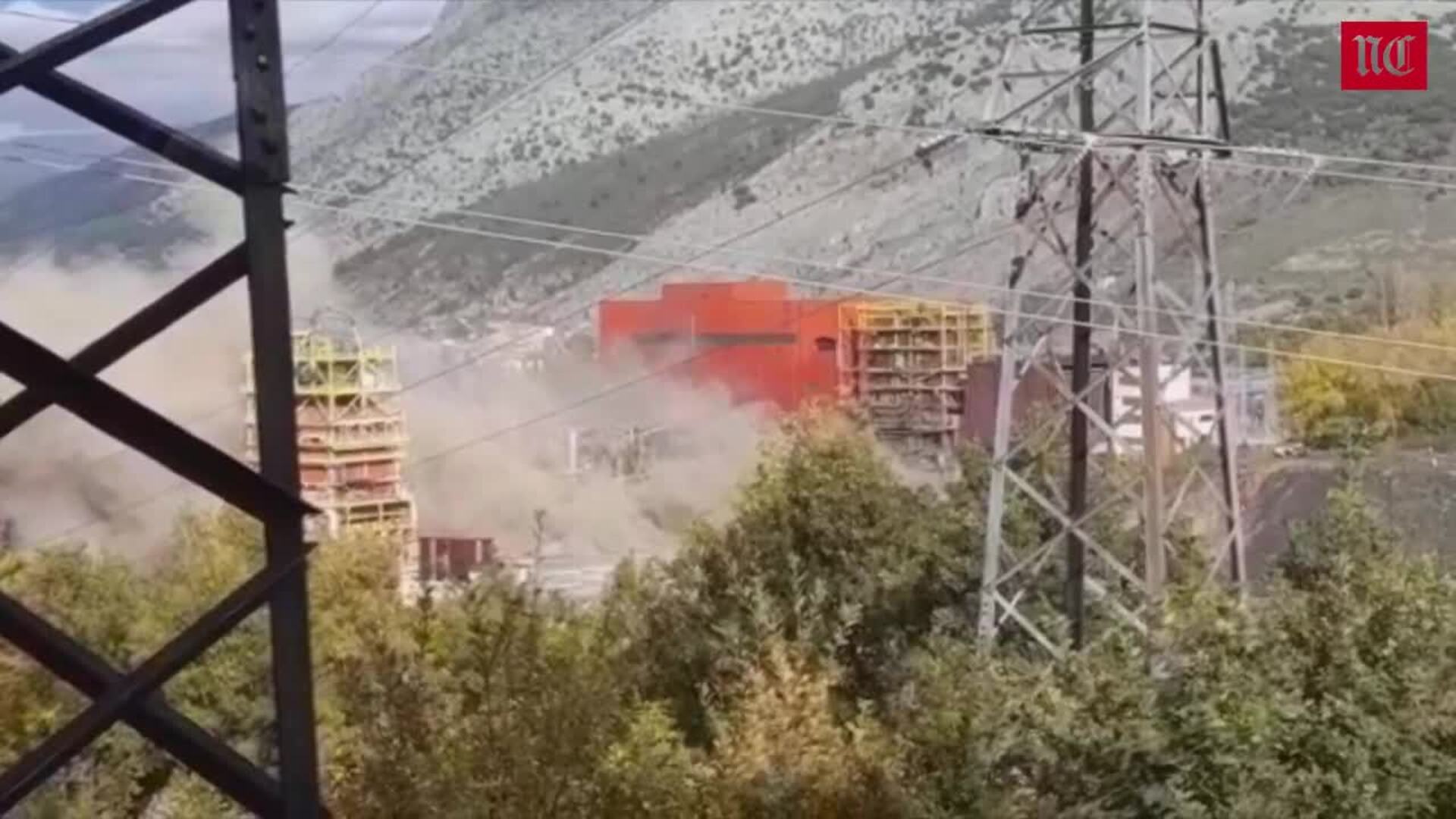 Voladura de la caldera de la central térmica de Velilla