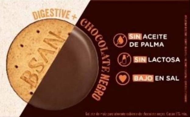 Sanidad alerta de la presencia de lactosa en unas galletas de chocolate
