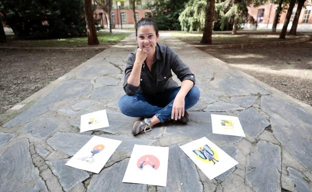 Naiara Valdano, la hija de un mito del fútbol que crea 'pedacitos de arte' en Valladolid