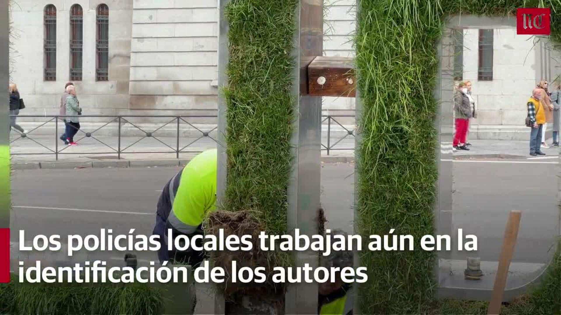 Reparación de la letra i plaza Zorrilla