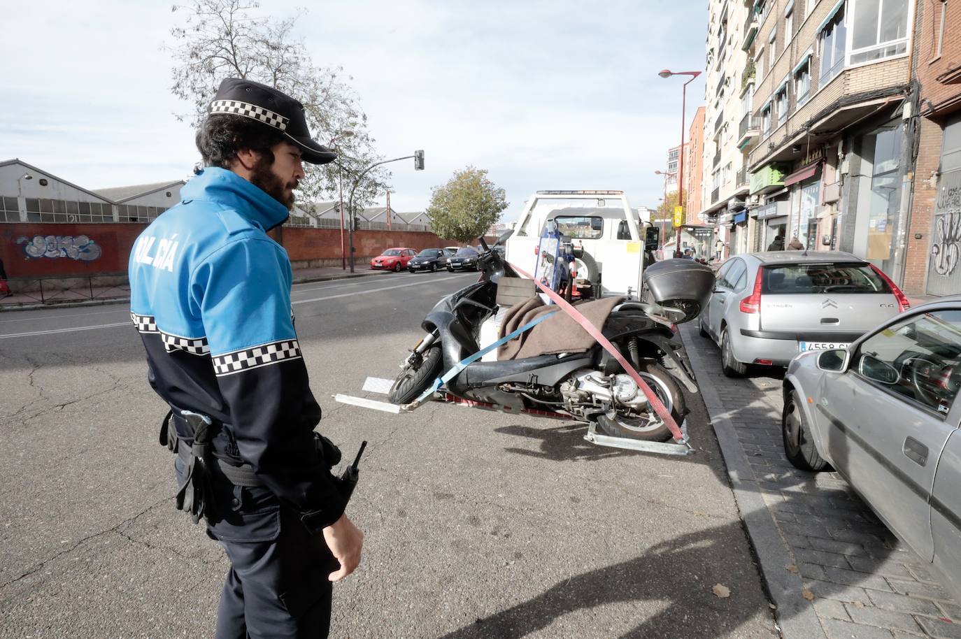 Herida grave una mujer al ser atropellada en la calle Muro de Valladolid