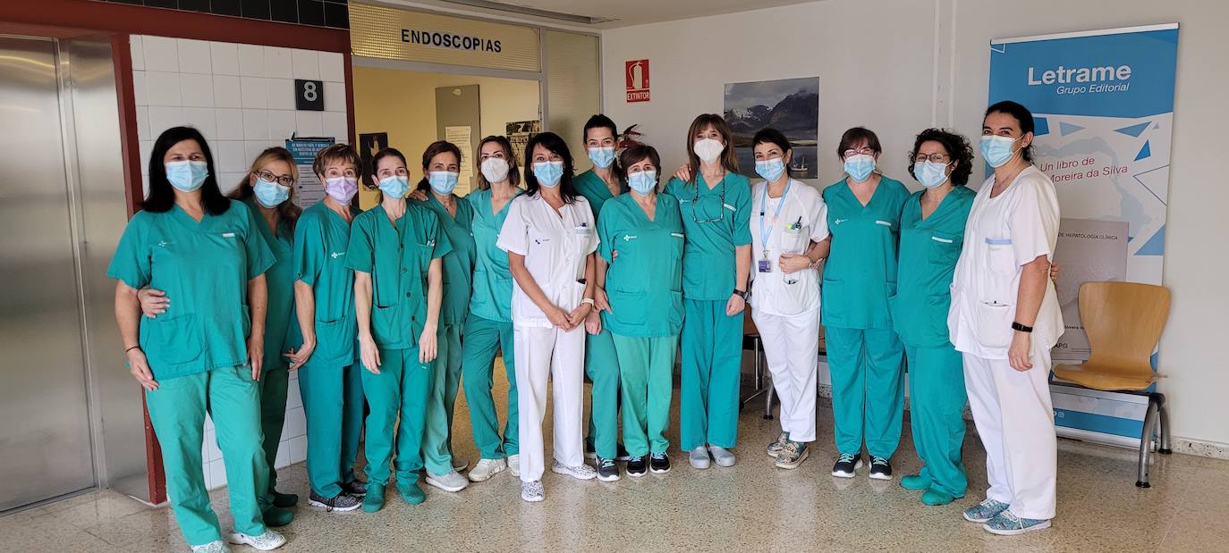 Enfermeras del Hospital de Palencia, premiadas por su trabajo con la cápsula endoscópica