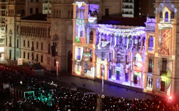 Conoce los horarios del 'videomapping' de la Navidad de Valladolid