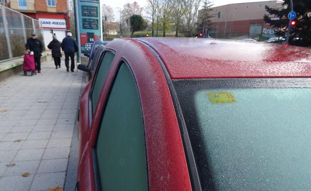 Valladolid amanece congelada con una mínima de -6,4 grados