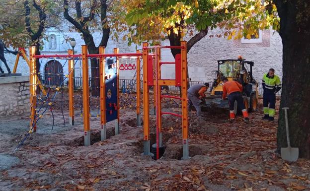 Los niños de Cuéllar disponen de dos áreas nuevas para los juegos