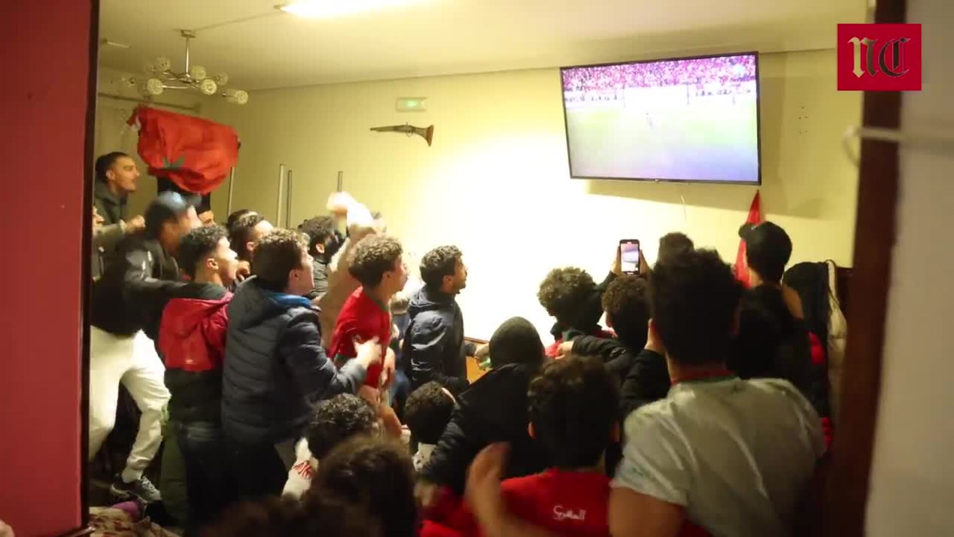 Alegría desbordada en Delicias por la victoria de Marruecos