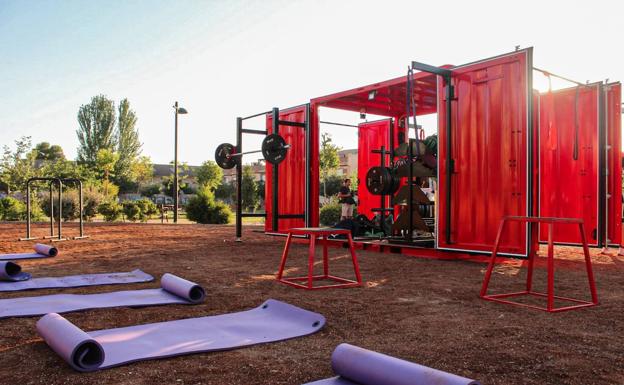 Valladolid estudia instalar gimnasios portátiles en grandes contenedores metálicos