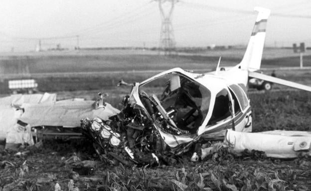 La avioneta que despegó de Villanubla y se estrelló en 1983 tras el Toro de la Vega
