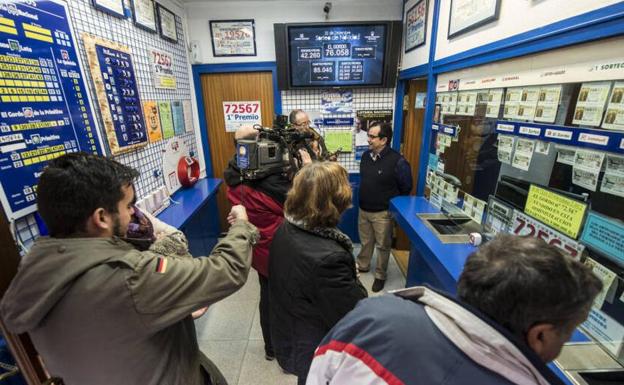 Aranda, tocada por la suerte de la Lotería de Navidad en los años que terminan en 2