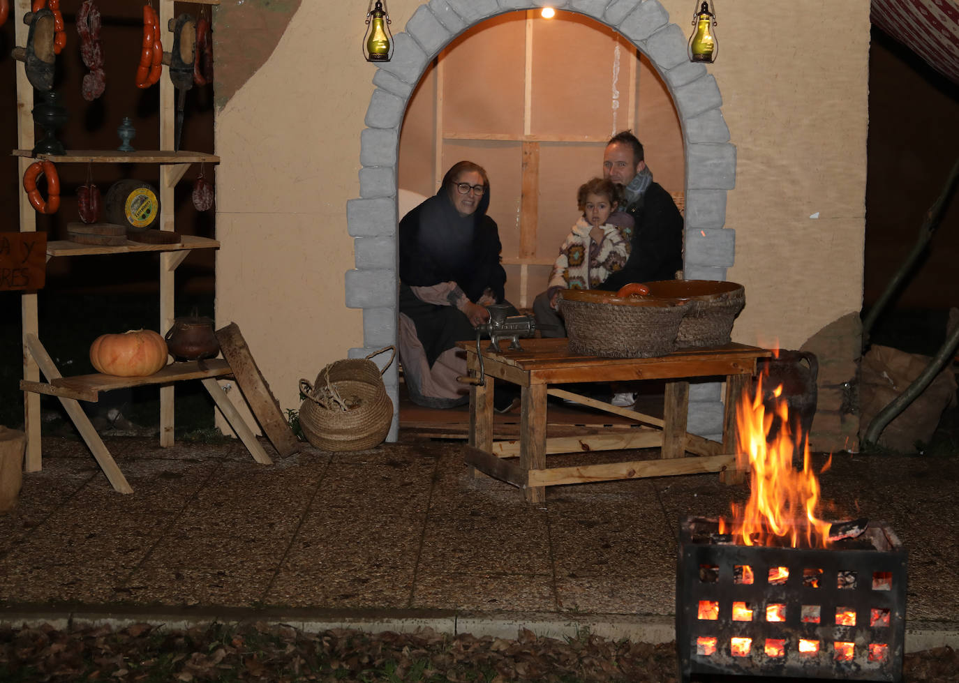 Grijota recrea un poblado navideño