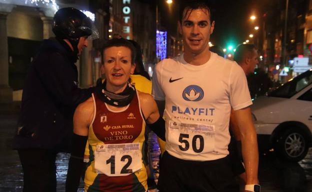Guillermo Martín y Elena Calvete ganan de nuevo en Rioseco la Carrera de las Cuatro Catedrales