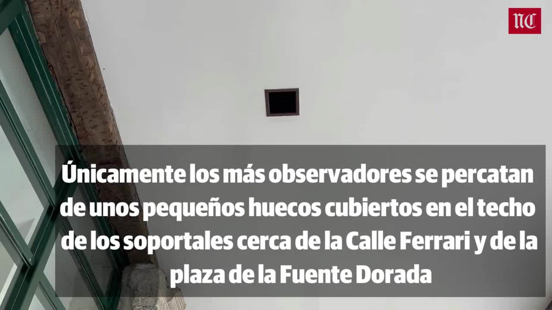 Qué son esos agujeros que hay en el techo de los soportales de la Plaza Mayor de Valladolid