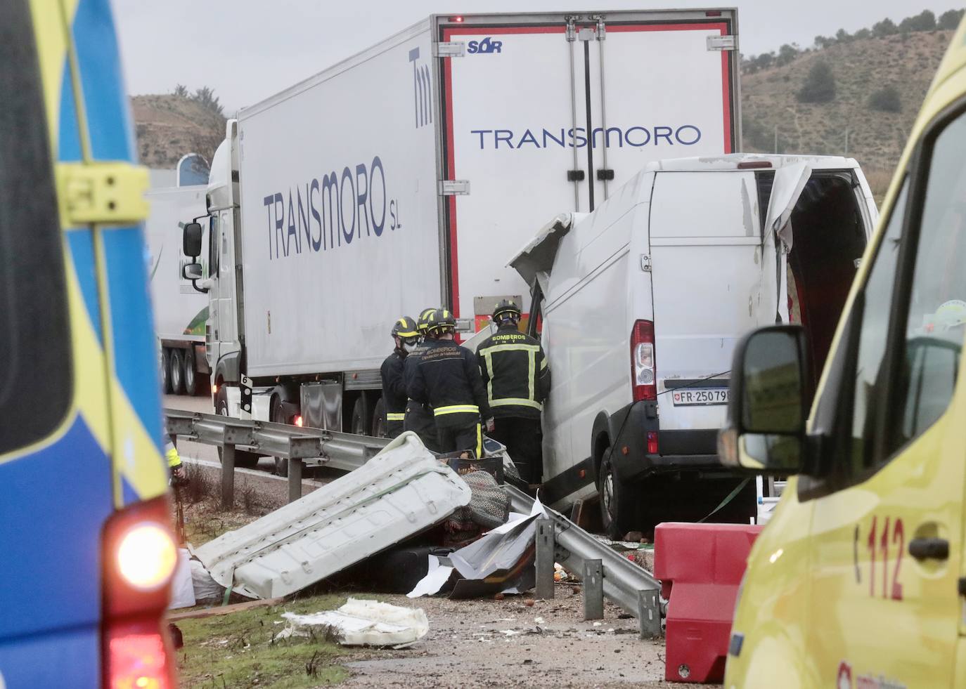 Accidente múltiple en la A-62 en Valladolid