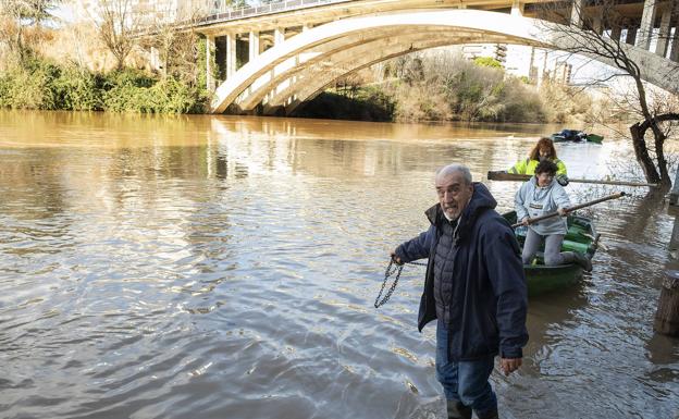 El Duero alcanza su punta del año a su paso por Valladolid