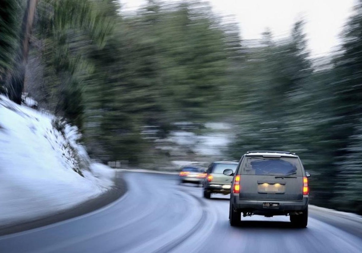 La DGT muestra dónde encontrar placas de hielo en la carretera