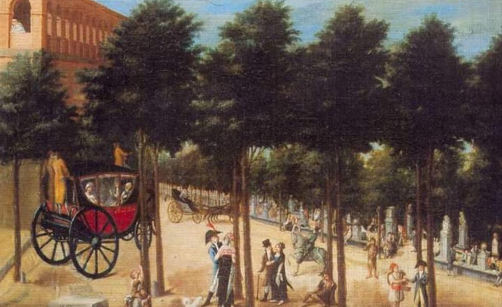 Así era el Paseo del Espolón de Valladolid, el antecesor de Las Moreras