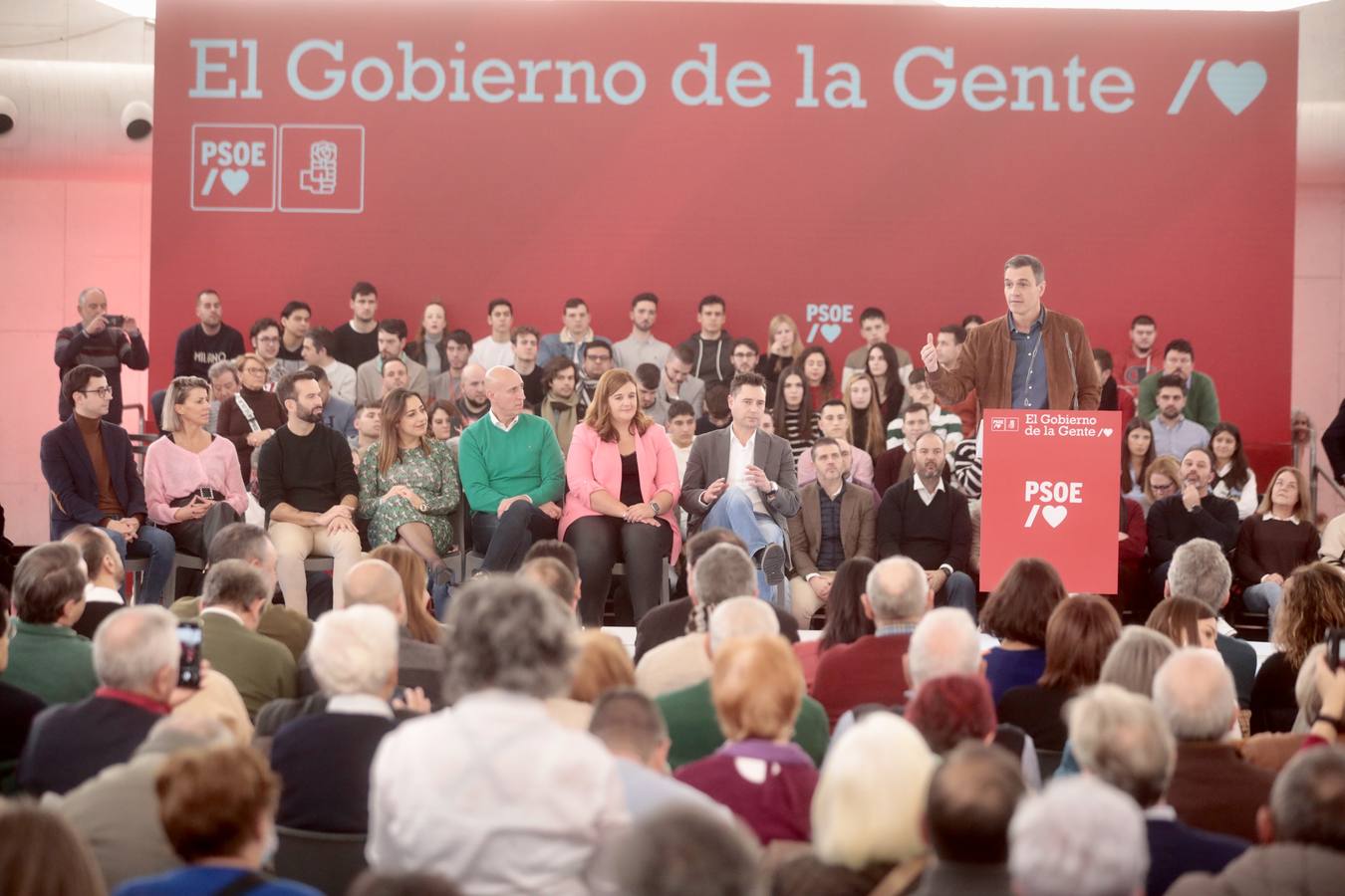 Acto político del PSOE en Valladolid con la presencia de Pedro Sánchez