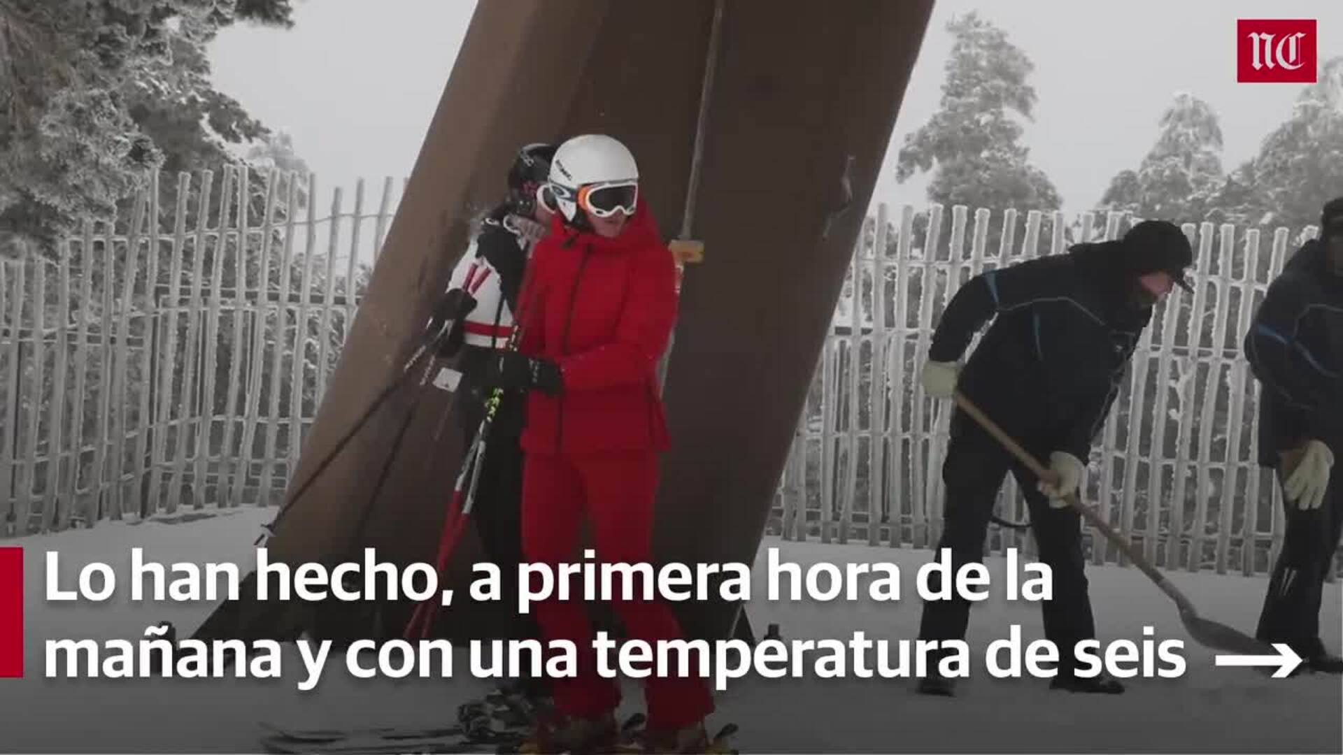 Reabre Navacerrada: «Teníamos muchas ganas de esquiar aquí»