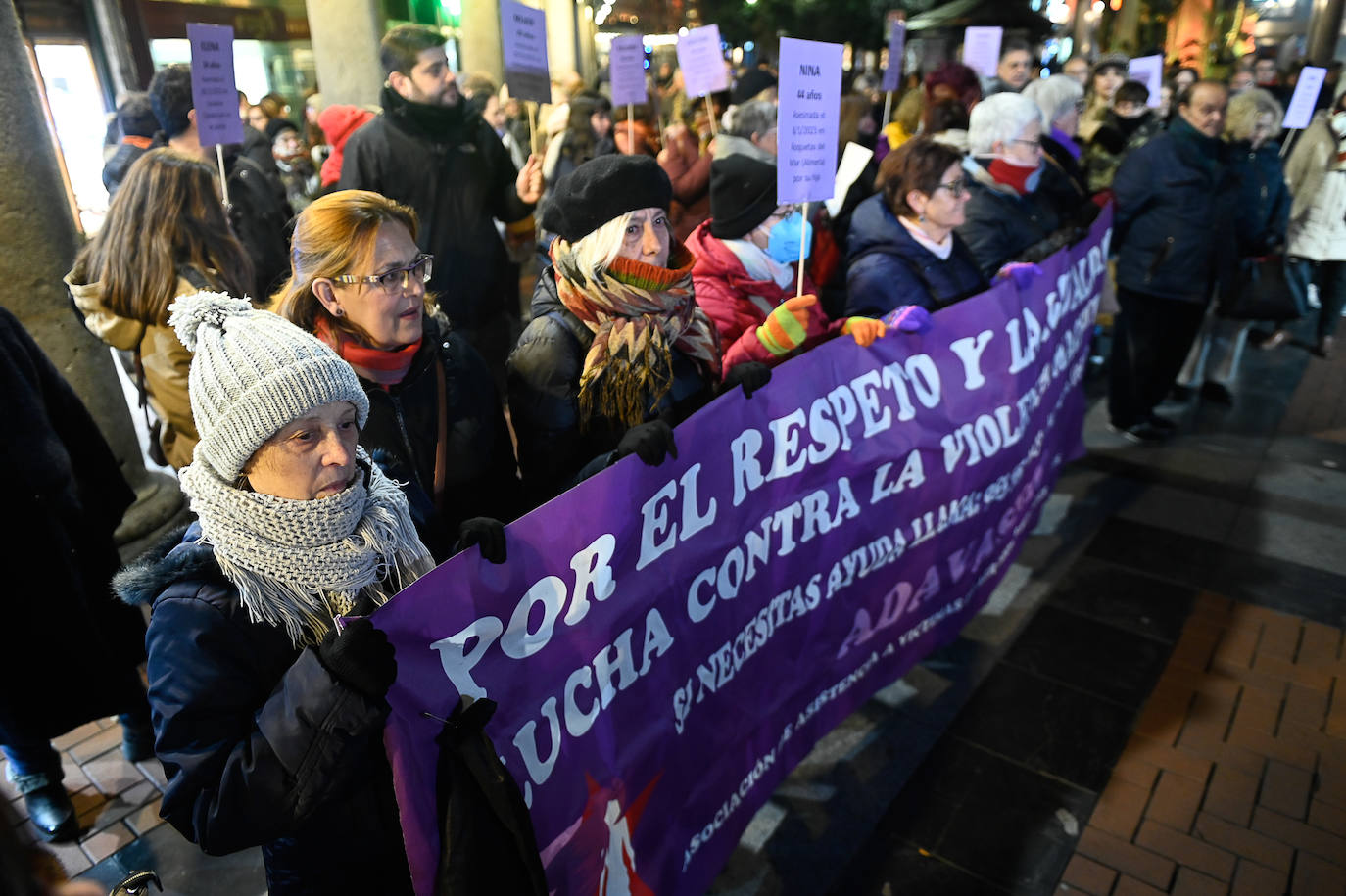 Manifestación contra la violencia machista en Valladolid