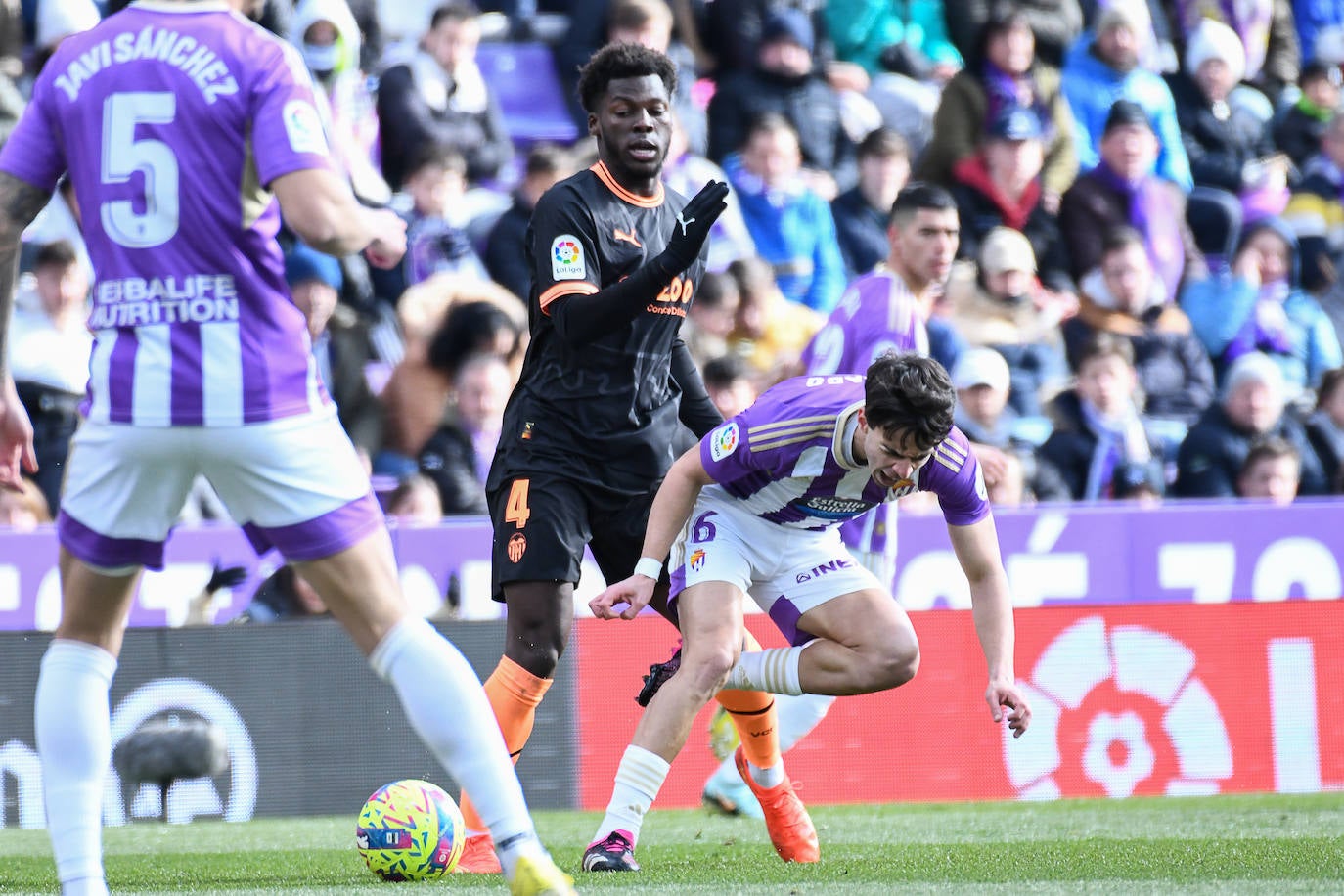 El partido entre el Real Valladolid y el Valencia, en imágenes (1/2)