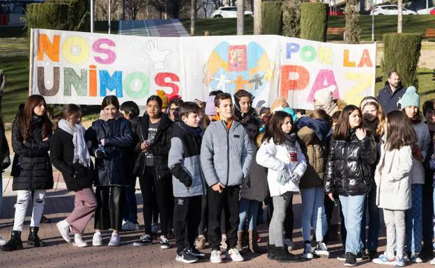 Los colegios vallisoletanos lanzan su mensaje de paz