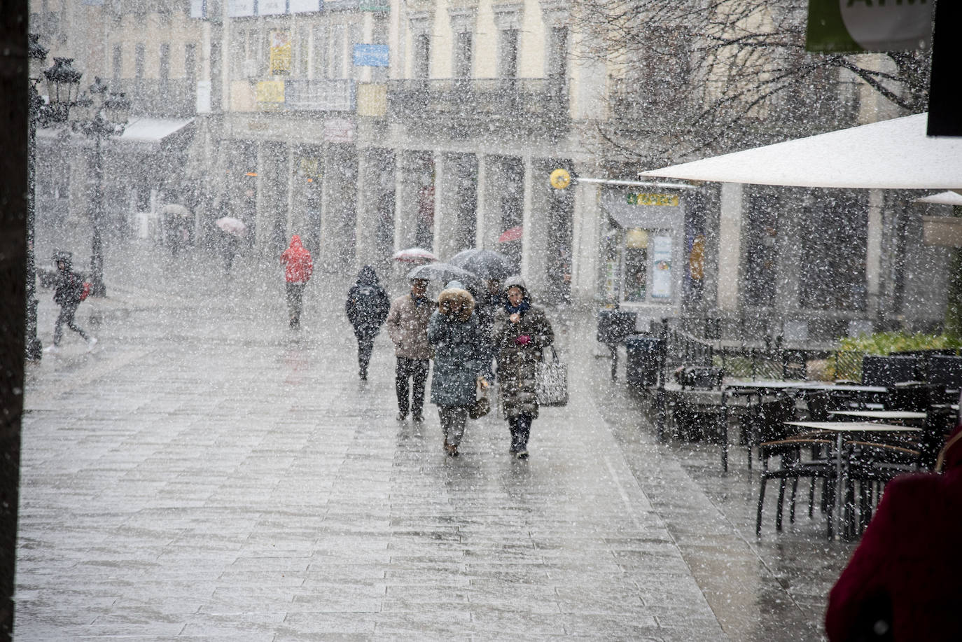 Temporal de nieve en Segovia