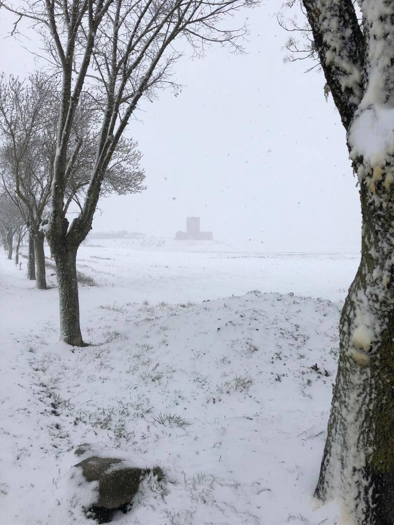 La provincia de Valladolid amanece nevada