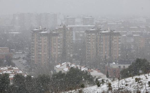 Directo: el temporal de nieve deja 10 litros por metro cuadrado en Valladolid