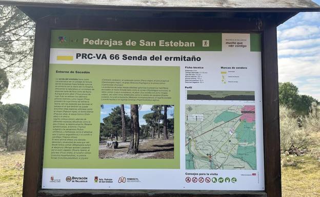 Pedrajas concluye la señalización de la senda del Ermitaño