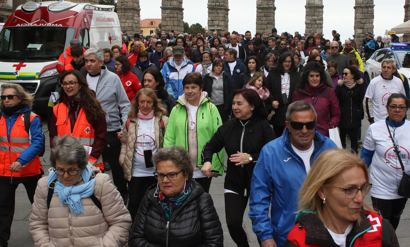 Marcha solidaria de la Cruz Roja en Segovia