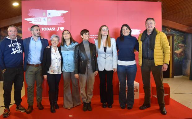 La ministra portavoz refuerza las candidaturas del PSOE de la zona norte de Palencia