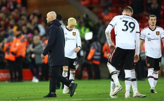 El Manchester United recibe una humillación histórica en Anfield