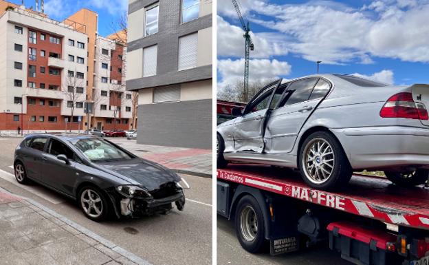 Colisiona contra otro coche al saltarse un stop en Villa de Prado