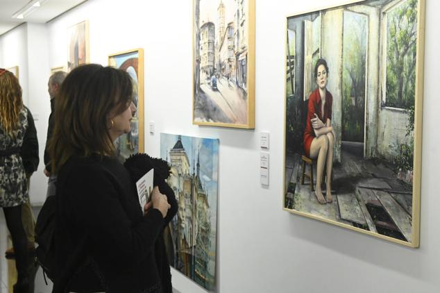 Veintiún artistas locales muestran su obra en la sala del Teatro Zorrilla