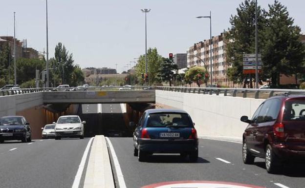 El túnel de la avenida de Salamanca, cortado en sentido sur esta semana