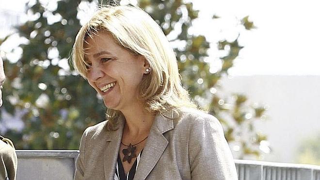 La infanta Cristina: «El Rey está muy contento»