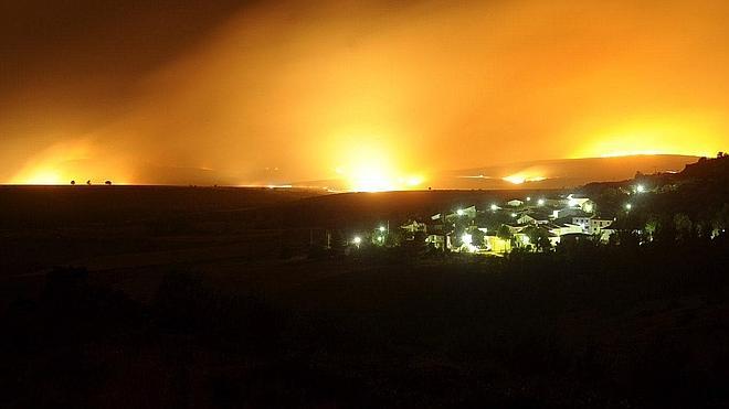 La Sierra de Guadalajara, devorada por el fuego