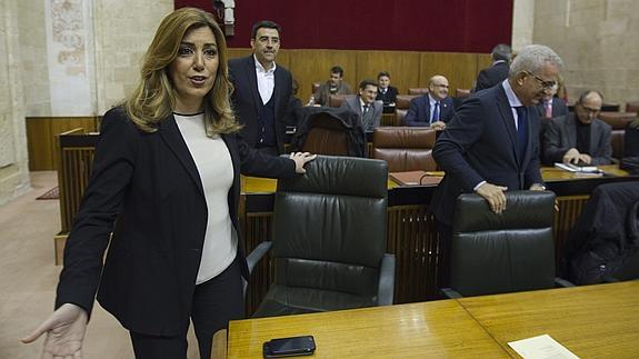 Susana Díaz asegura a IU que su Gobierno «no tiene fecha de caducidad»