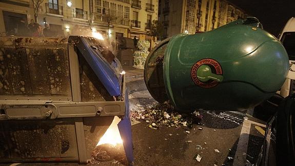 Batalla campal en Vitoria tras una manifestación en memoria del 3 de marzo