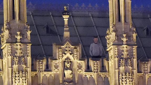 Detenido tras pasearse por el tejado del Parlamento británico