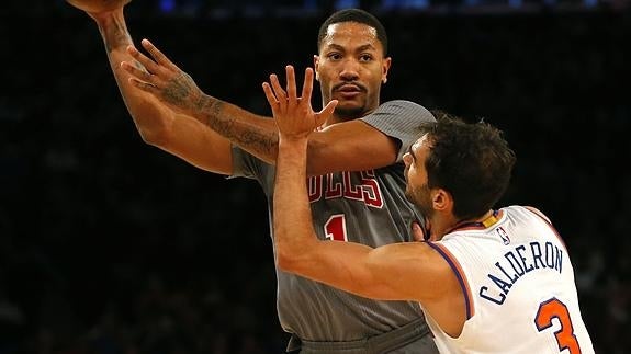 Los Knicks de Calderón superan a los Bulls