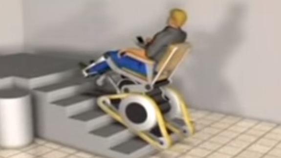 Crean una silla de ruedas para subir escaleras