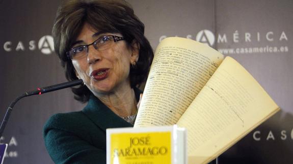Pilar del Río brinda a Saramago el premio Luso-Español