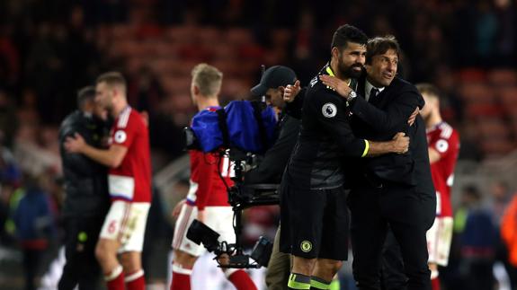 Diego Costa da el liderato al Chelsea