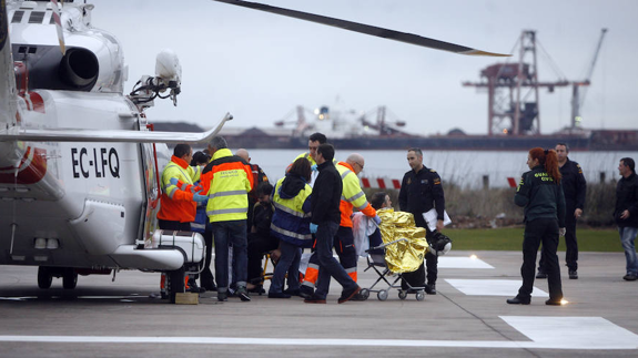 Alta hospitalaria para todos los tripulantes del pesquero hundido en Asturias