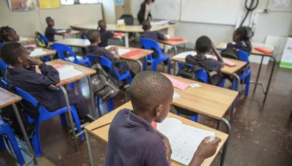 Una escuela sudafricana para los refugiados víctimas de xenofobia
