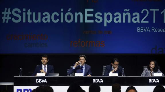 BBVA estima que el PIB podría acelerarse al 1,1% en el segundo trimestre, el mayor alza desde 2006