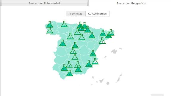 Un mapa interactivo con investigaciones de 2.000 enfermedades raras en España