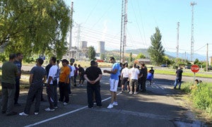 Los mineros cortan durante más de 24 horas el acceso de carbón de importación a la central térmica de Compostilla