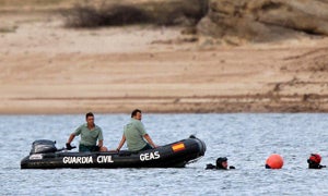 Reanudan la búsqueda del hombre desaparecido en el embalse de La Cuerda del Pozo